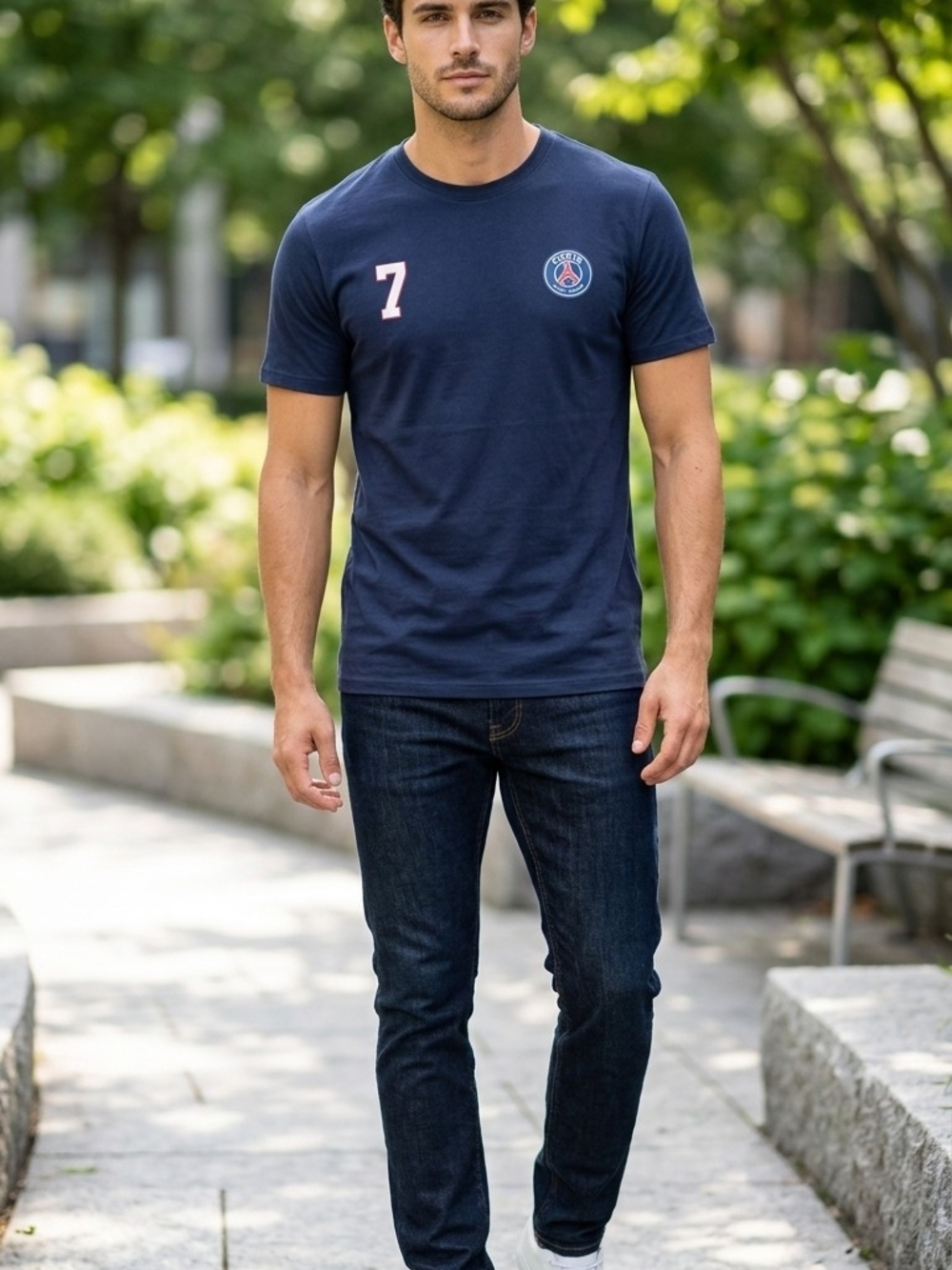 PSG Football Club Graphic Tee - Navy